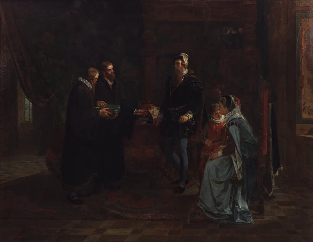Il re Gustavo Vasa di Svezia riceve la traduzione svedese della Bibbia - Nationalmuseum, Stoccolma